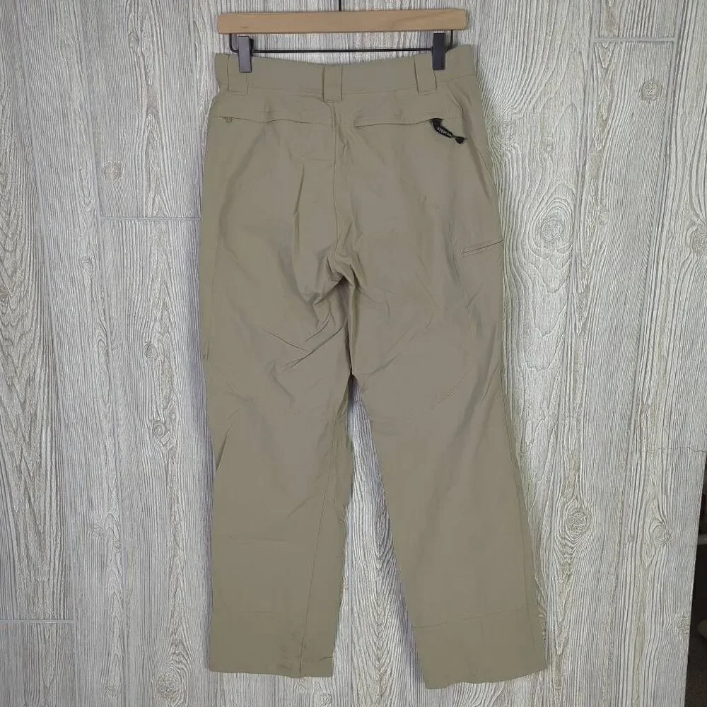 The North Face Men’s 30 Tan Khaki Cargo Hiking Outdoor Pants Stow Pocket